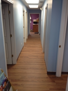 new hallway floor